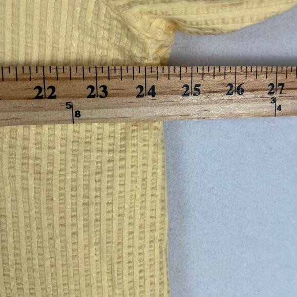 L.L. Bean Women's Lt Yellow Lt Wt Snap-Up Hoodie Long Sleeve Jacket SZ XXL - EUC - Picture 5 of 7